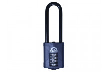 Squire CP40/2.5 Combination Padlock 4-Wheel 40mm Extra Long Shackle 63mm