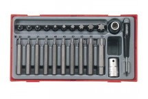 Teng TTTX23 TX Bit Socket Set, 23 Piece - 1/2in Drive