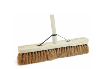 Complete 18\" Natural Coco Platform Broom C/W Handle & Stay 11.104HS3