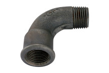 3/4\" BSP/T MALE/F SHORT BEND BLACK GF1A