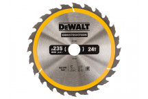 DEWALT Portable Construction Circular Saw Blade 235 x 30mm x 24T