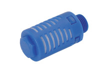 1\" BSP MALE NYLON/FELT SILENCER BLUE