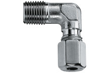 3/8\" BSP Tapered x 12mm Outside Diameter Elbow