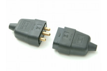 SMJ Black Plug & Socket 10A 3-Pin