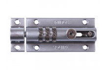 Squire CombiBolt 3 Re-Codable Locking Bolt Chrome 92mm