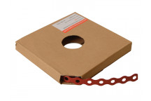 ForgeFix Red Plastic Coated Pre-Galvanised Band 12mm x 0.8 x 10m Box 1