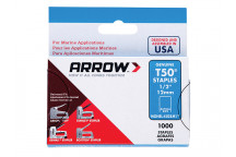 Arrow T50M 505m Monel Staples 8mm ( 5/16in) Box 1000