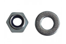 ForgeFix Nyloc Nuts & Washers Zinc Plated M4 ForgePack 50