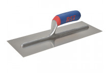 Plasterer\'s Finishing Trowel Stainless Steel Soft Touch Handle 14 x 4.3/4in