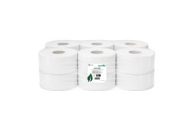 Mini Jumbo Toilet Roll 150m 2ply 62mm core Case x 12