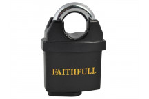 Faithfull PVC Coated Brass Padlock 50mm