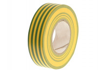 Faithfull PVC Electricial Tape Green / Yellow 19mm x 20m