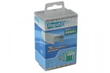 Rapid 140/10 10mm Galvanised Staples Poly Pack 5000