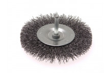 Faithfull Wire Brush 100mm x 6mm Shank, 0.30 Wire