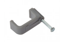 ForgeFix Cable Clip Flat Grey 6mm Box 100