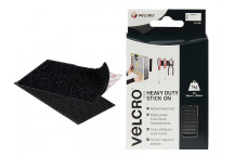 VELCRO Brand VELCRO Brand Heavy-Duty Stick On Strips (2) 50 x 100mm Black