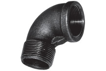 2.1/2\" BSPT M/FEM ELBOW FIG152 BLACK