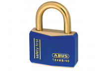 ABUS Mechanical T84MB/40mm Blue Rustproof Padlock Keyed Alike 8406