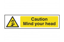 Scan Caution Mind Your Head - PVC 200 x 50mm