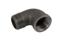 (BS FIG152) MXF BSPT 90? ELBOW 3/8 BLK