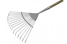 Faithfull Prestige Stainless Steel Lawn Rake Ash Handle