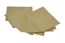 Faithfull Cork Block Glasspaper Sanding Sheets Assorted (Pack 10)