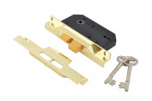 UNION 2242 2 Lever Mortice Rebated Sashlock Electro Brass 65.5mm 2.5in Visi