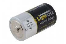 Lighthouse D LR20 Alkaline Batteries 14800 mAh (Pack 2)