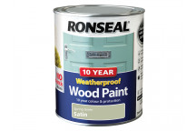 Ronseal 10 Year Weatherproof Wood Paint Spring Green Satin 750ml