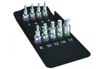 Wera 8740 C HF 1 Zyklop Bit Socket Set 1/2in Drive Holding Function, 9 Piece