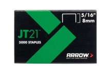 Arrow JT21 T27 Staples 8mm ( 5/16in) Box 5000