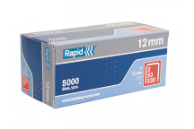 Rapid 53/12B 12mm Galvanised Staples Box 5000