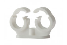 ForgeFix Pipe Clip Double Cliplock 22mm Box 50