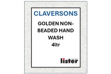 CLAVERSONS Golden Non-Beaded Hand Wash Case 4 X 4 Litre Cartridge