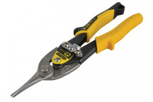 Stanley Tools Yellow Aviation Snips & Holster Straight Cut 250mm (10in)