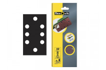 Flexovit 1/3 Sanding Sheets Quick Release Coarse 50 Grit (Pack of 6)