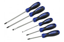 Faithfull Boxed Soft Grip Screwdriver Set, 6 Piece SL/PH/PZ