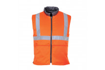 RT44 Hi-Vis Reversible Bodywarmer RIS Orange Medium