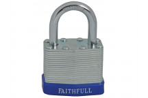 Faithfull Laminated Steel Padlock 40mm 3 Keys