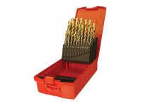 Dormer A095 Set 204 HSS TiN Coated Jobber Drill Set of 25 1.0-13.0 x 0.5mm