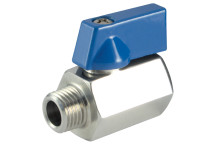 1/4\" BSPP 316 SS Ball Valve Hex Viton Seal