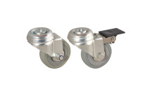75MM SWIVEL CASTOR BOLT HOLE- GREY