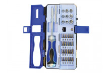 Faithfull Ratchet Screwdriver & Socket Set, 33 Piece