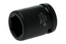 Teng Impact Socket Hexagon 6-Point 1/2in Drive 19mm