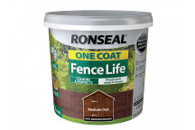 Ronseal One Coat Fence Life Medium Oak 5 litre