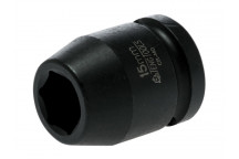 Teng Impact Socket Hexagon 6-Point 1/2in Drive 15mm