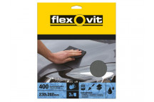 Flexovit Waterproof Sanding Sheets 230 x 280mm Fine 400G (3)