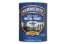 Hammerite Direct to Rust Smooth Finish Metal Paint Silver 5 Litre