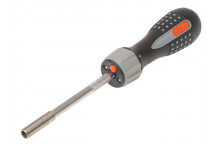 Bahco 808050L LED Ratchet Screwdriver & 6 Bits