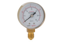 1/4\"BSPP 50MM ACETYLENE BTTM CNNCT GAUGE